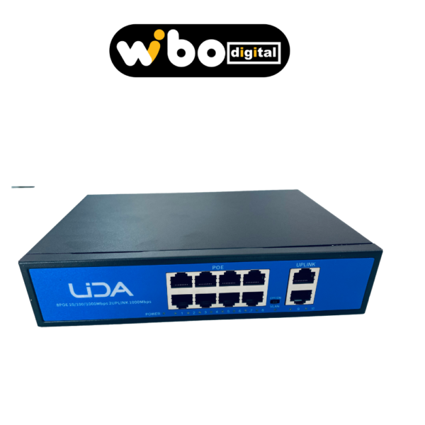 SWITCH UDA 8 PORTAS POE 1000M + 2 PORT 1000M LAN