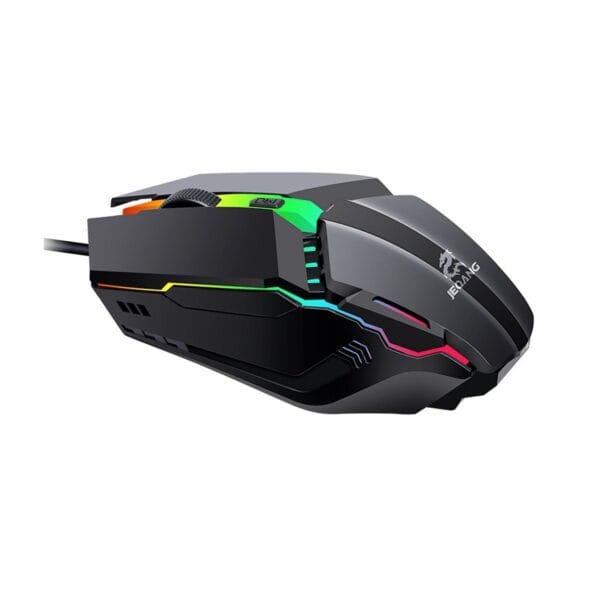 JEQANG JM-530 4D RGB PADRÃO DE JOGO Laptop e Desktop Mouse óptico USB COM FIO