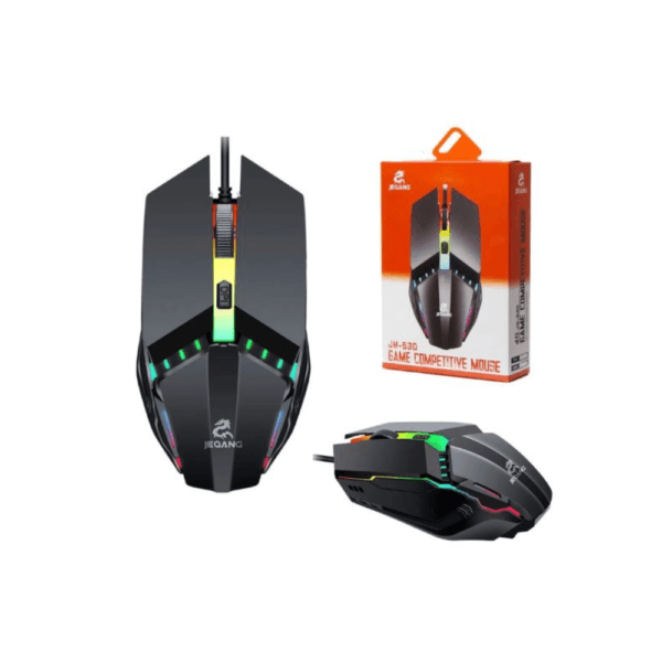 JEQANG JM-530 4D RGB PADRÃO DE JOGO Laptop e Desktop Mouse óptico USB COM FIO - Image 2