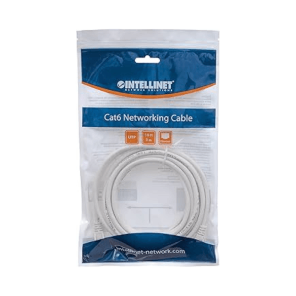 INTELLINET CABO DE REDE Cat6 3 METROS UTP - CINZA / 334129