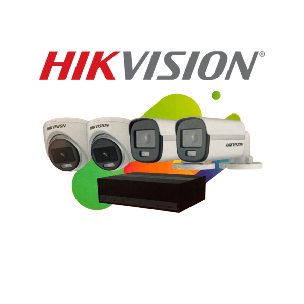 KIT CAMERA 4-CH EDVR COLORVU HIKVISION DS-J142I/E04HGHI-B+2+2CAM