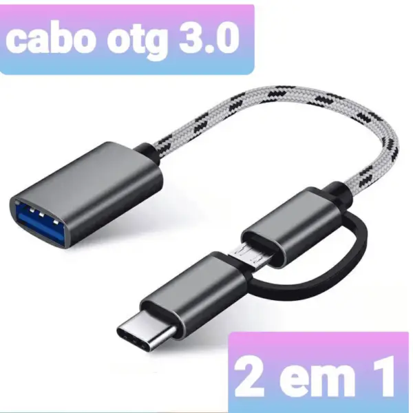 ADAPTADOR USB OTG USB-C USB-MICRO 2 EM 1