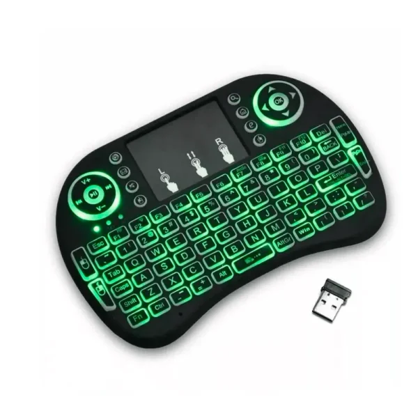 MINI TECLADO BACKLIT PARA TV, PC, GAME E TELEMOVEL