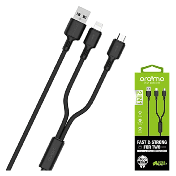 CABO ORAIMO 2 EM 1 IPHONE E MICRO USB OCD-D62