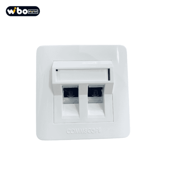 COMMSCOPE RJ45/CAT6 KIT FACEPLATE DECORADOR (GANGUE DUPLO)